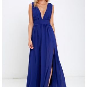 LuLu’s Heavenly Hues Royal Blue Dress - Brand New